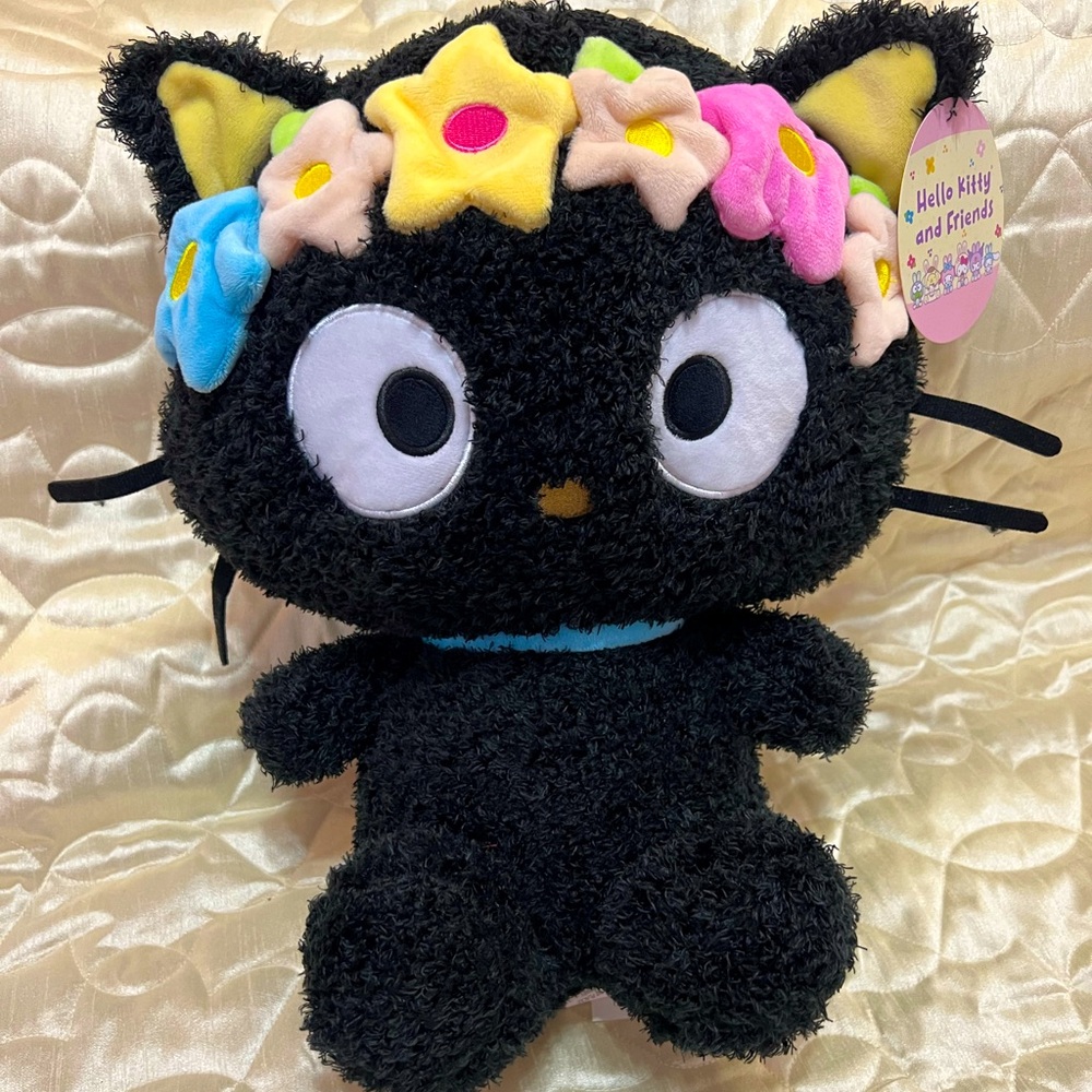 Hello Kitty Choco Cat Sanrio Limited Edition Flower Crown Plush Brand New Rare